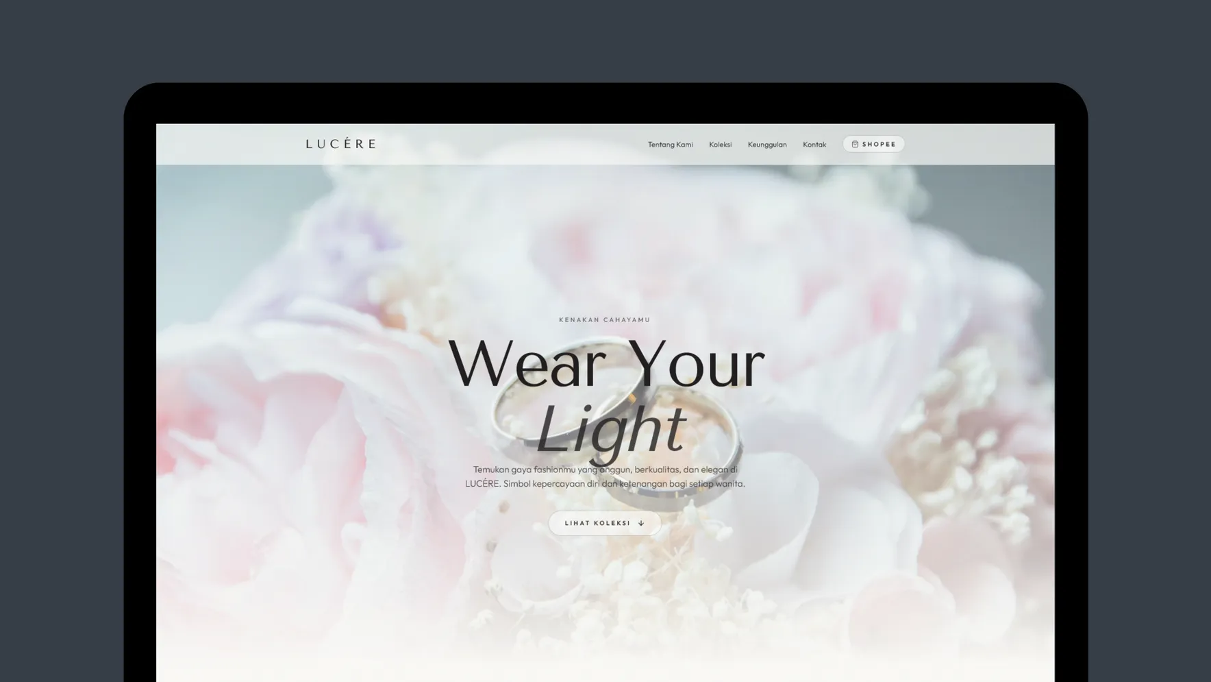 Lucere Dress - E-Catalog website project oleh Ascend Web