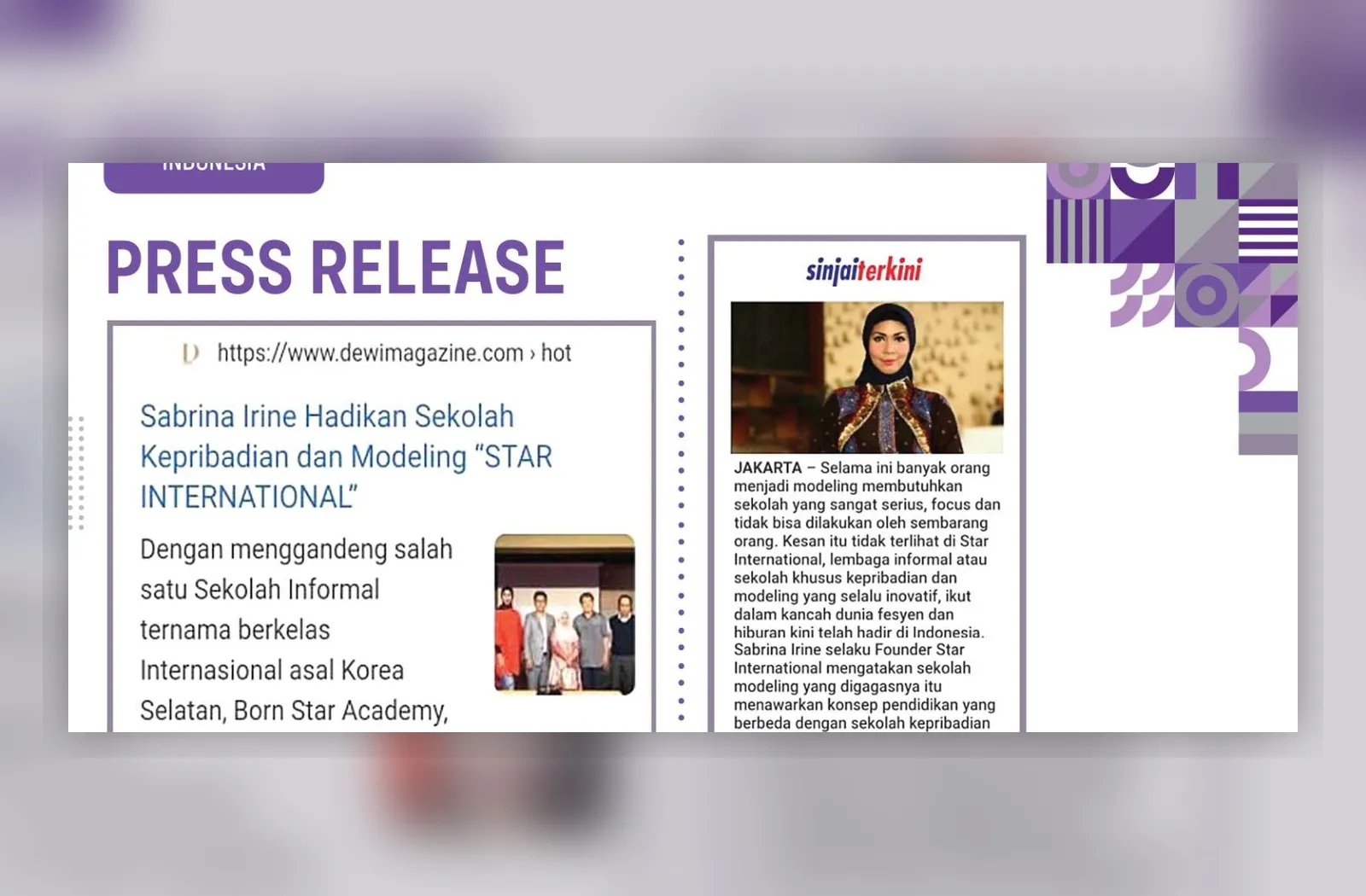Press release page two