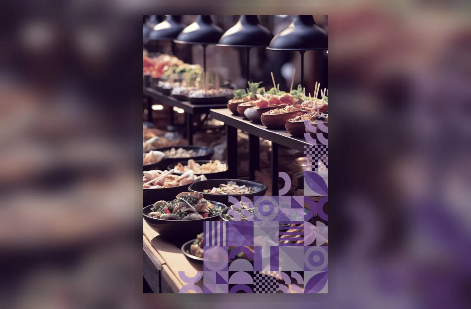Event catering buffet