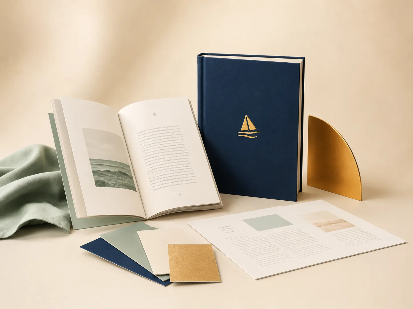 Ilustrasi layout buku
