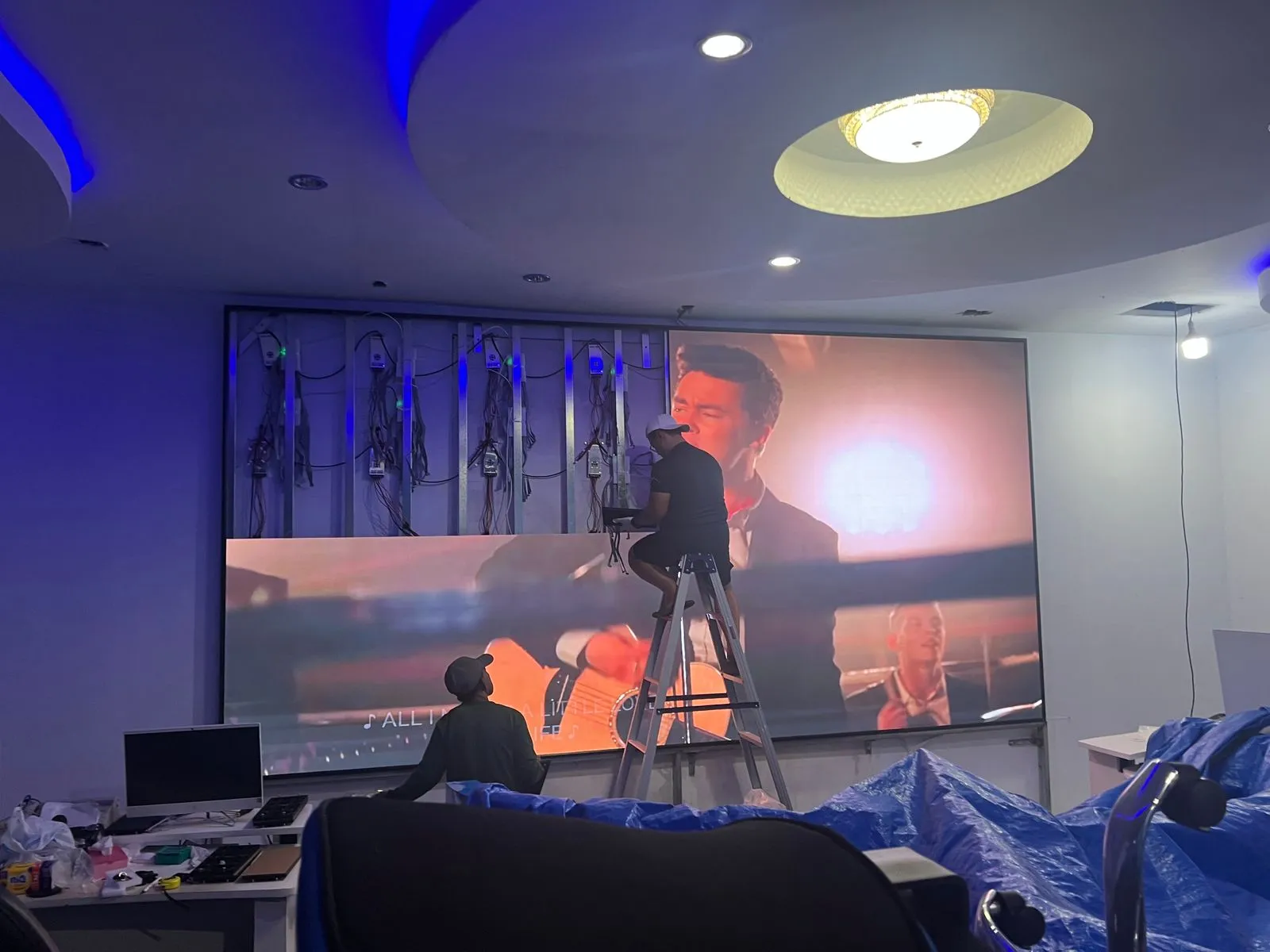Dokumentasi pemasangan LED Ledpedia 25