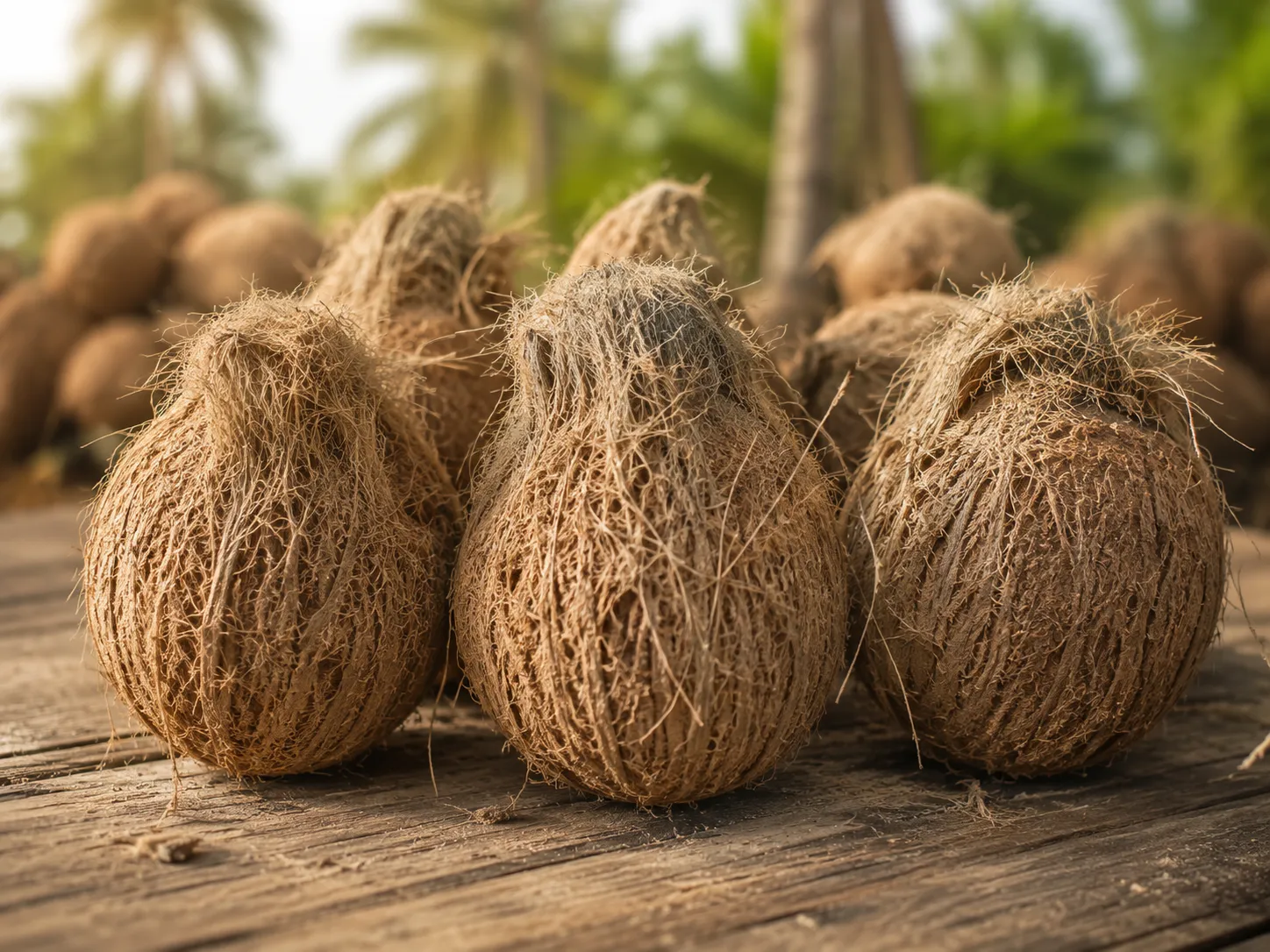 Semi Husked Coconut