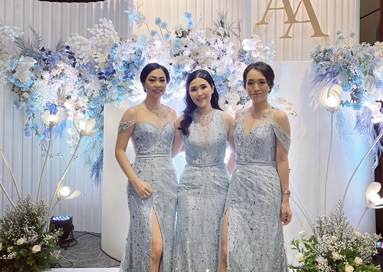 PS Store mother of the bride and sister gown collection photograph 18