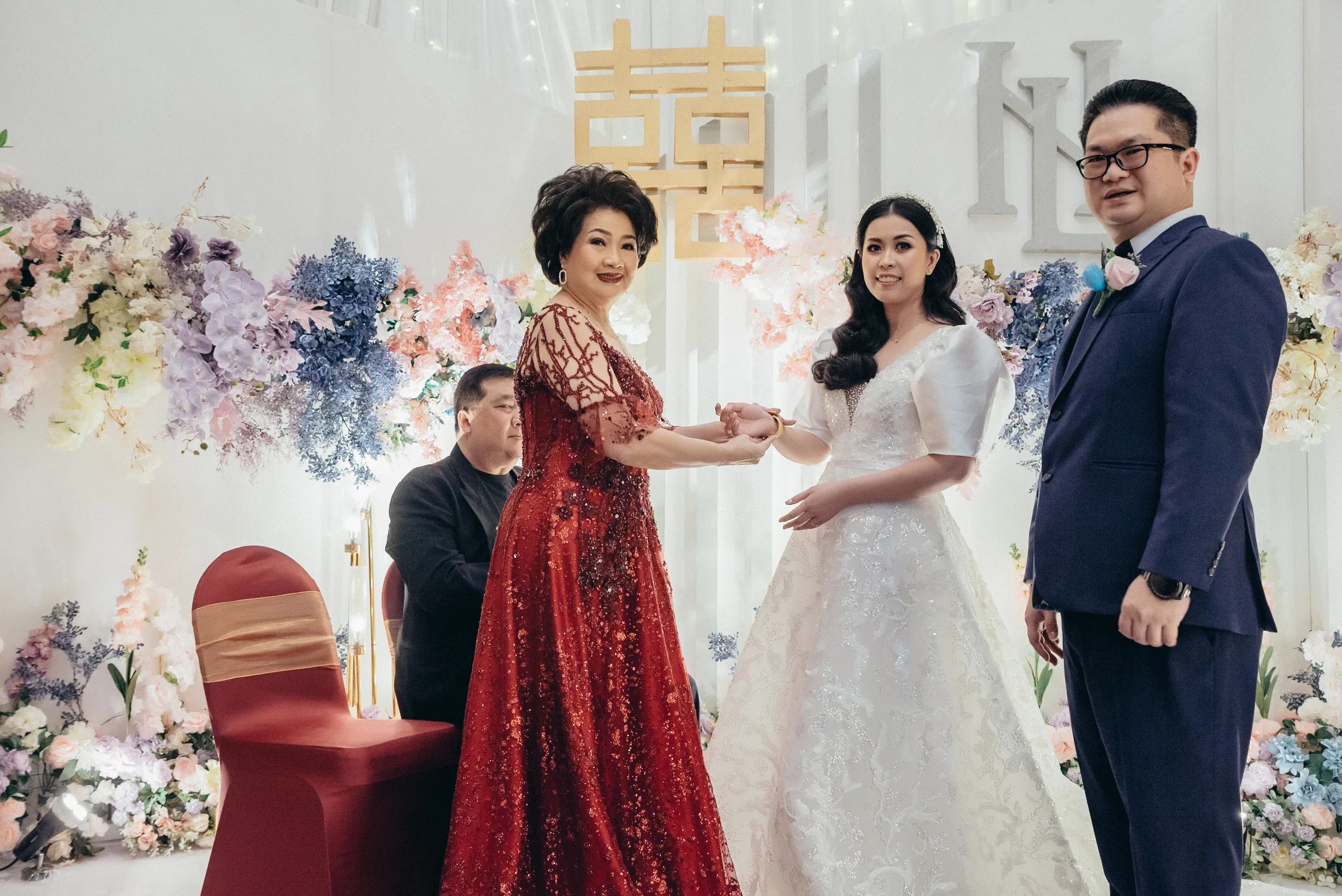 PS Store mother of the bride and sister gown collection photograph 15