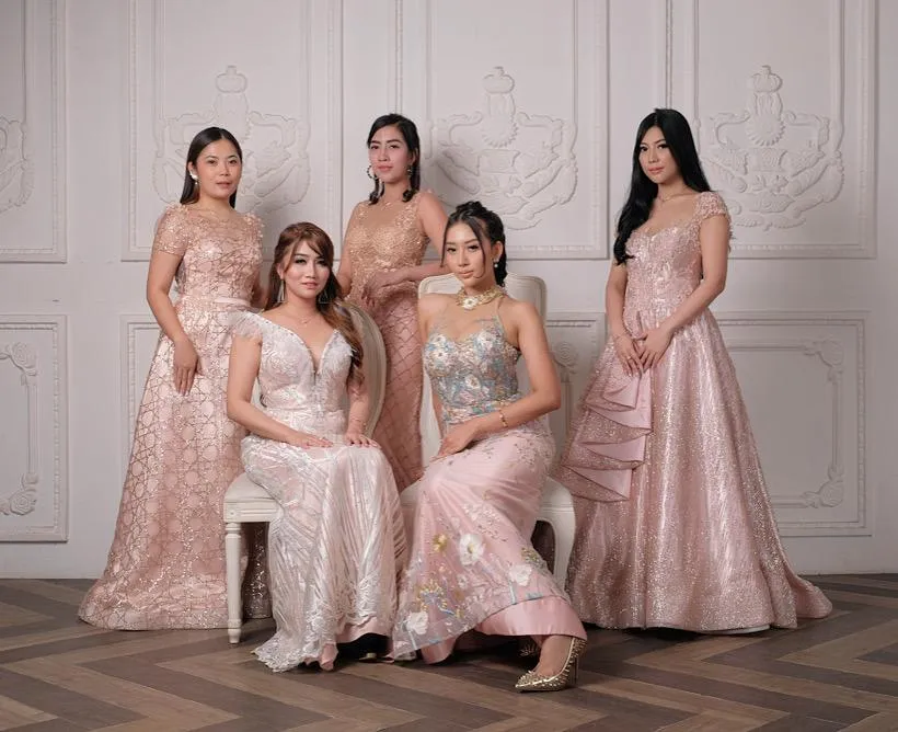 PS Store mother of the bride and sister gown collection photograph 13