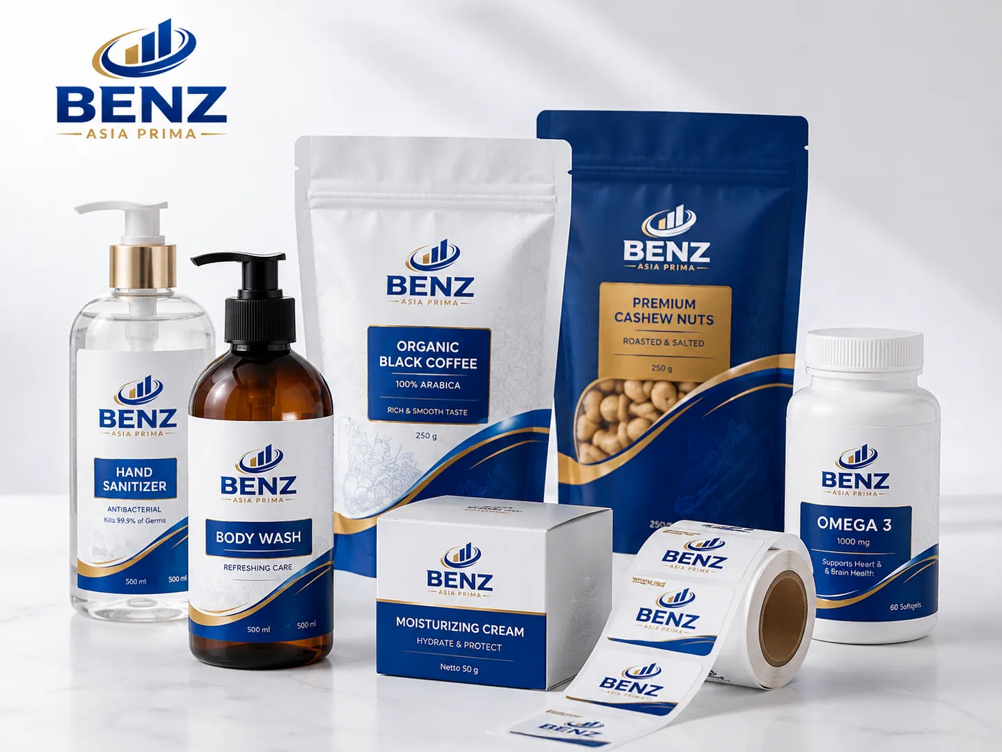 Cetak Label Produk PT Benz Asia Prima