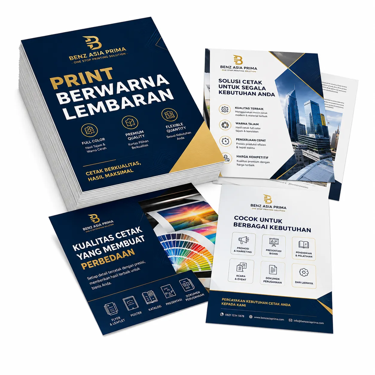 Print Berwarna Lembaran PT Benz Asia Prima