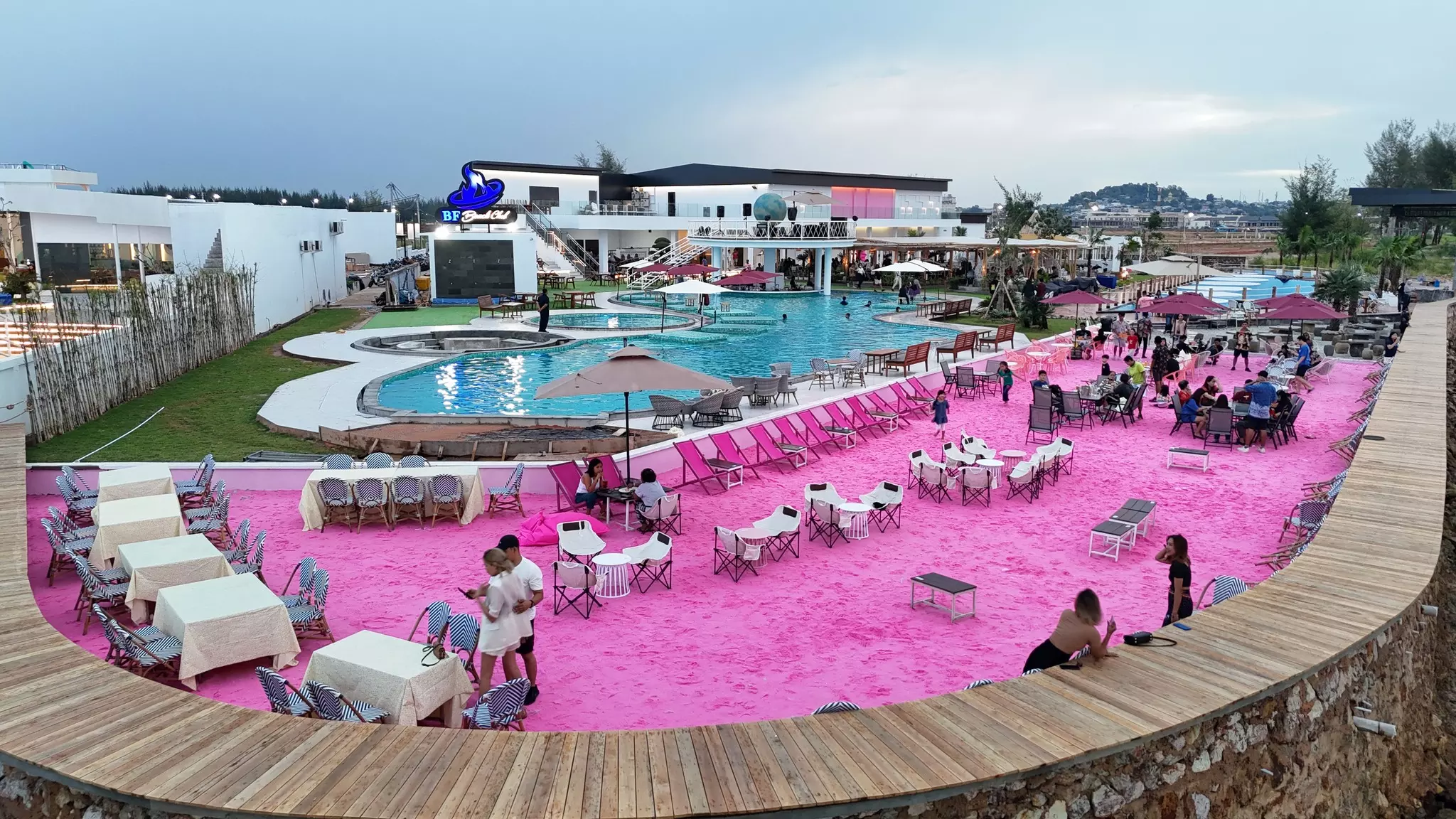 Blue Fire Beach Club in Batam