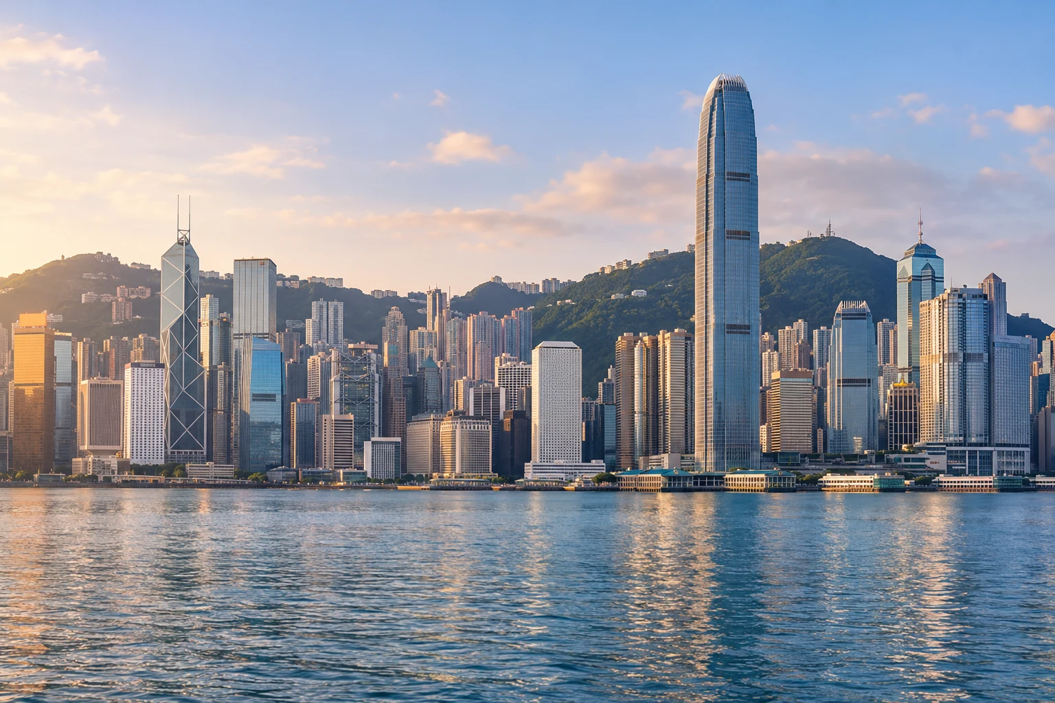 Illustrative landscape of Hong Kong