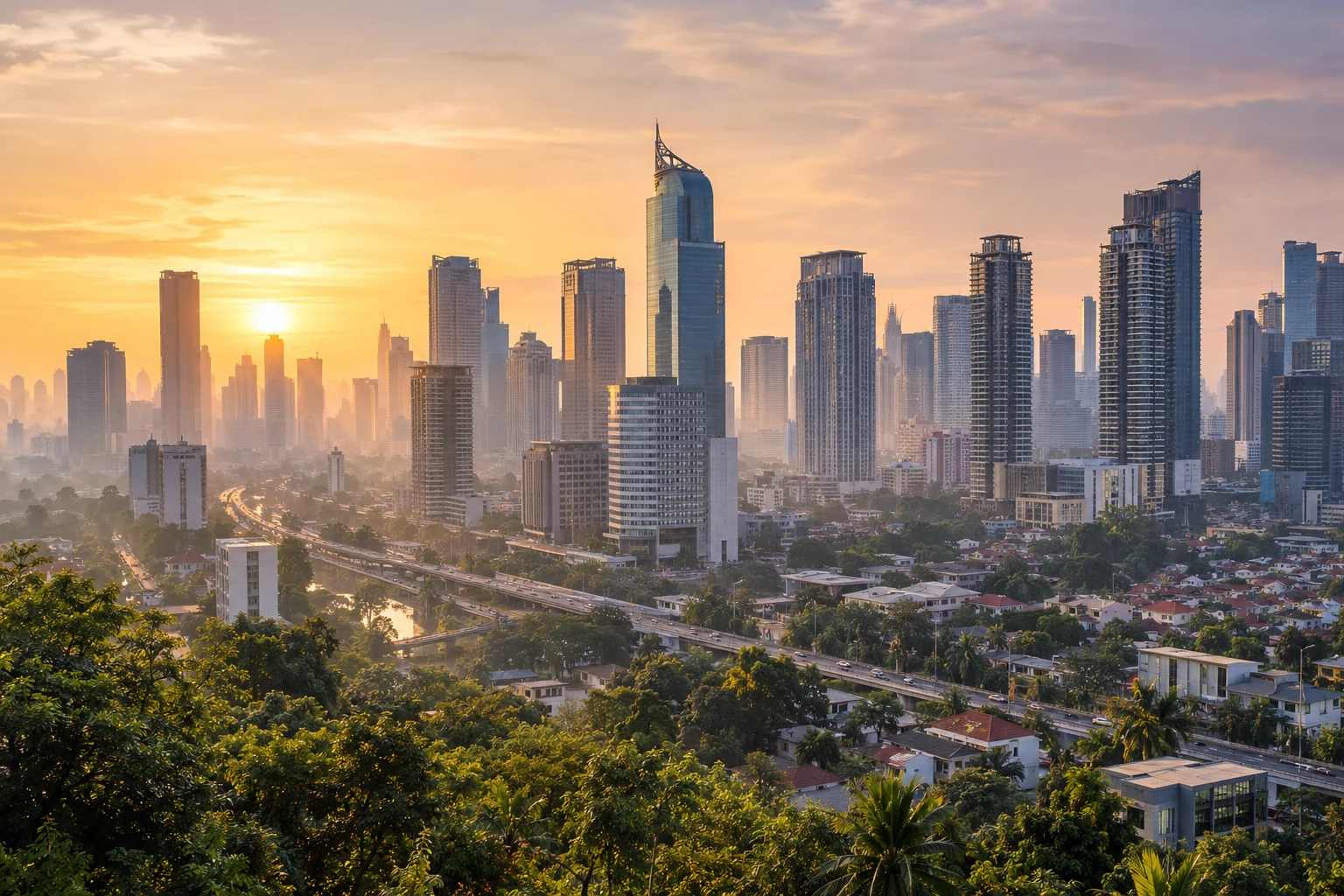 Illustrative landscape of Indonesia