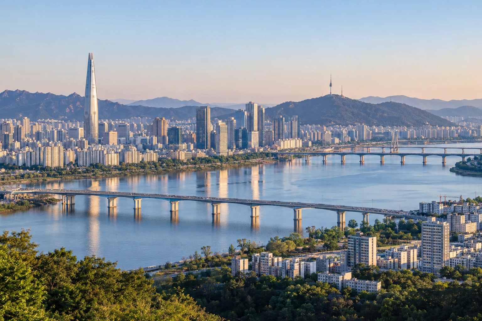Illustrative landscape of South Korea