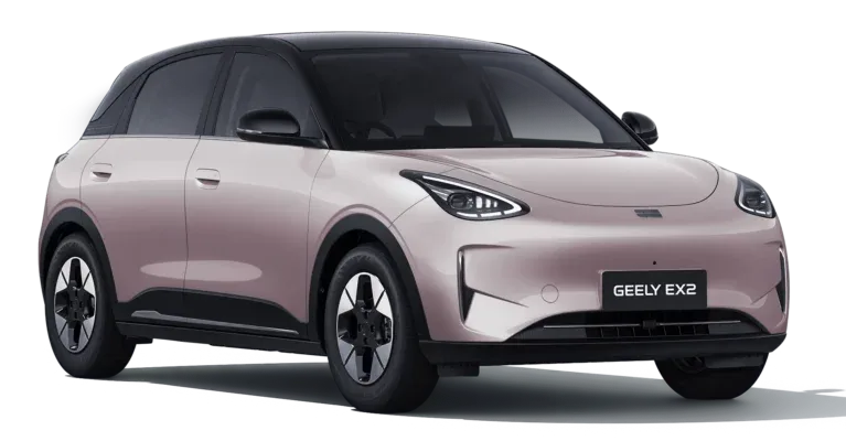Geely EX2 warna Ice Berry Pink
