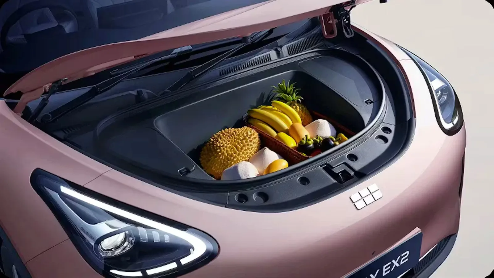 Geely EX2: Bagasi depan 70 liter