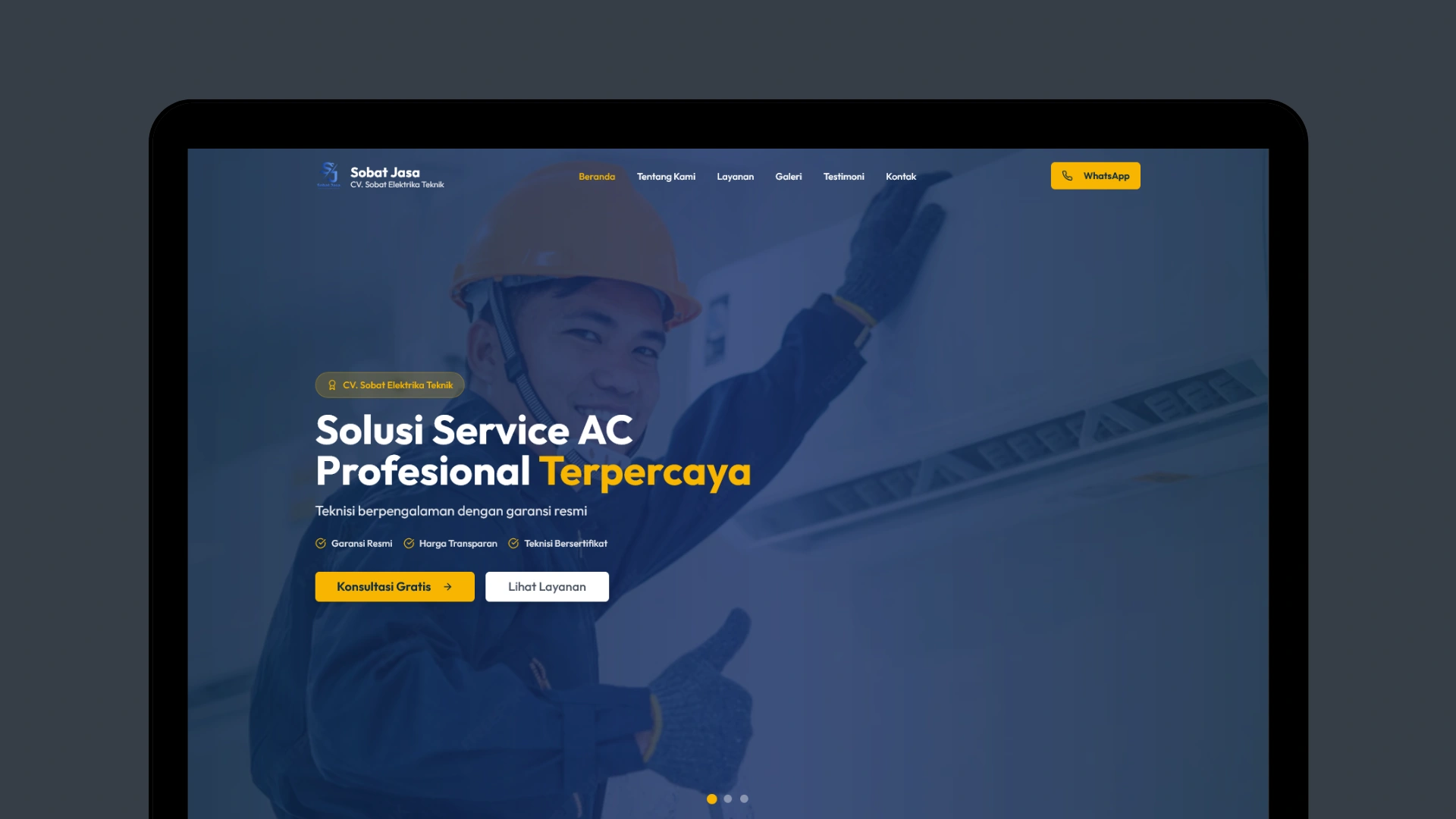 Sobat Jasa - Company Profile website project oleh Ascend Web
