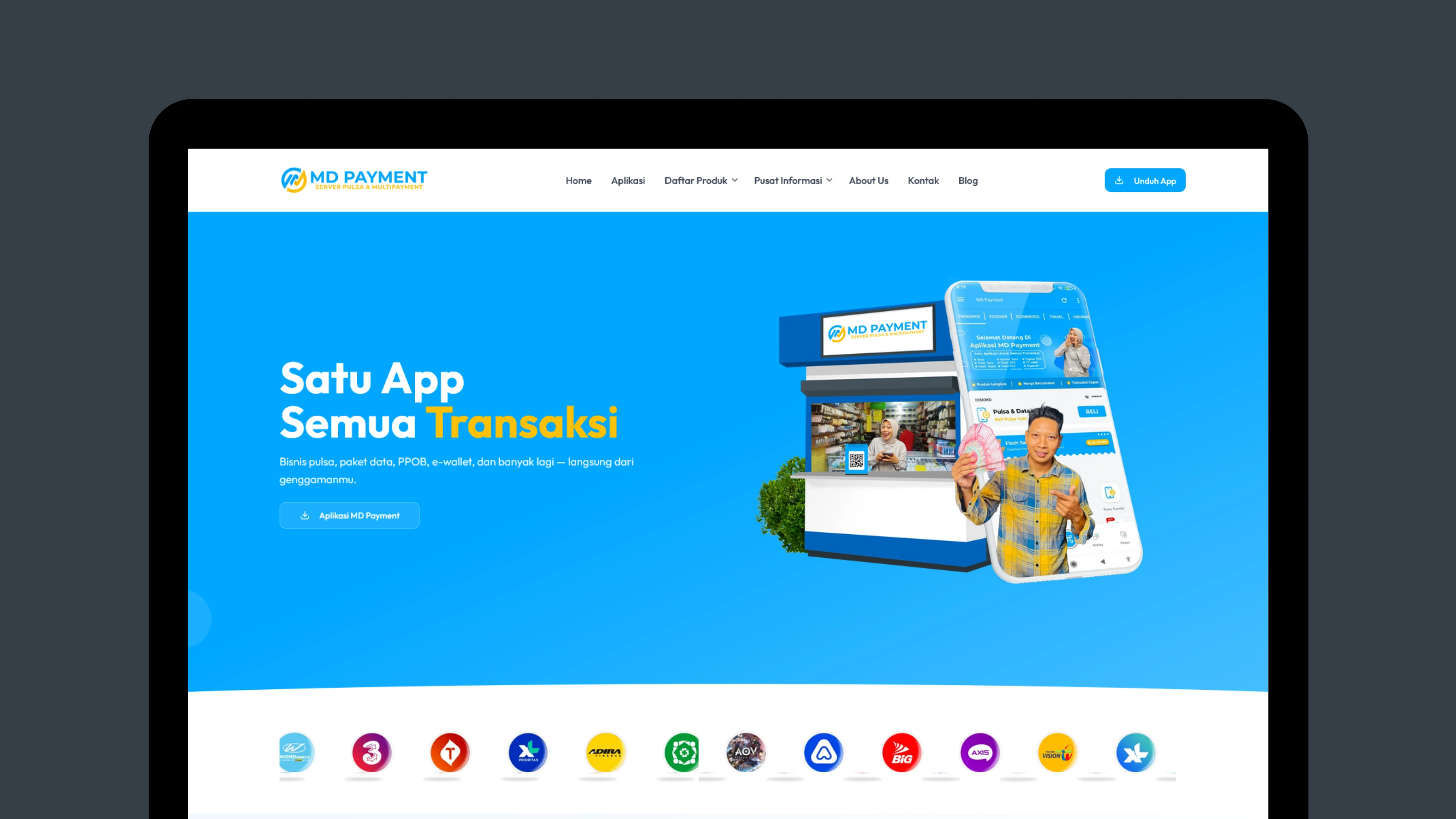 MD Payment - Multipayment Website website project oleh Ascend Web